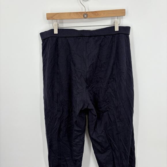 Eileen Fisher Pants Large Wool Tencel Soft Stretch Lagenlook Pull On Pockets - Picture 6 of 9